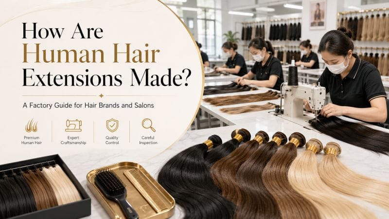 Comment sont fabriquées les extensions de cheveux humains